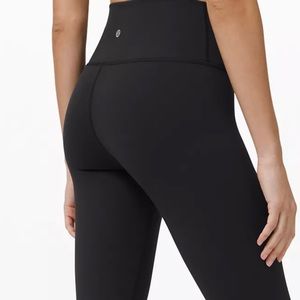 Black lulu lemon leggings, size 2